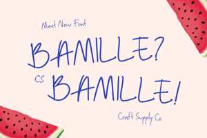Related font CS Bamille
