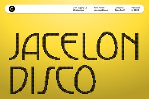 Related font Jacelon Disco