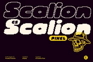 Related font CS Scalion Pixel