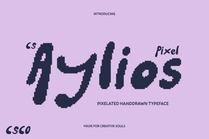 Related font CS Aylios Pixel