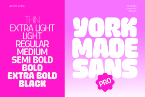 Related font Yorkmade Pro