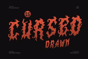 Related font CS Cursed Drawn