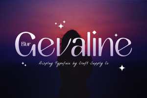 Related font Gevaline Blur