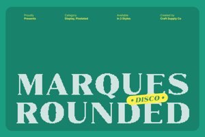 Related font Marques Rounded Disco