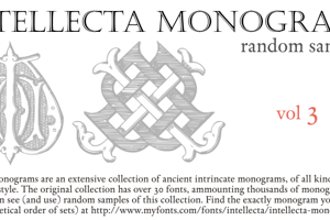 Intellecta Monograms Random Three