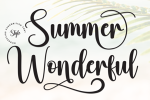 Related font Summer Wonderful