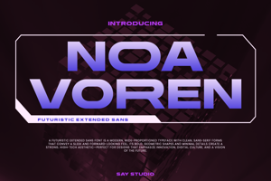 Related font Noa Voren DEMO