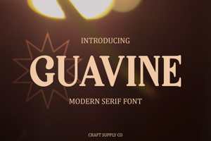 Related font Guavine
