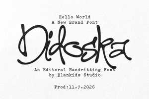 Related font Didoska