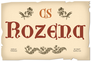 Related font CS Rozena