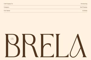 Related font CS Brela