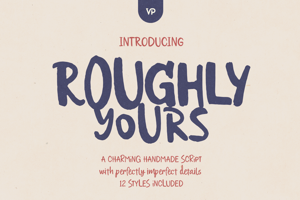 Related font Roughly Yours