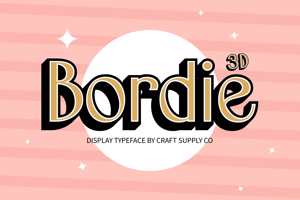 Related font Bordie 3D