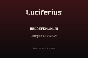 Related font Luciferius