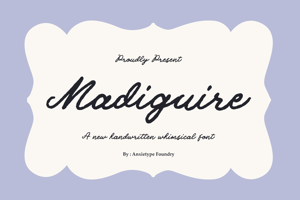 Related font Madiguire