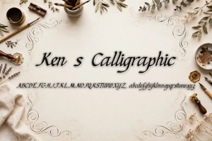 Related font Ken's Calligraphic
