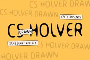 Related font CS Holver Drawn