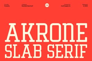 Related font CS Akrone