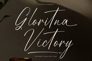 Related font Gloritna Victory