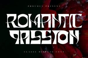 Related font ROMANTIC PASSION