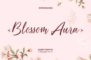 Related font Blossom Aura