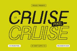 Related font CS Cruise Pixel