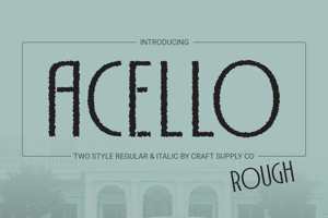 Related font Acello Rough