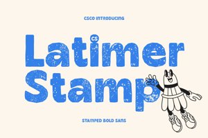 Related font CS Latimer Stamp