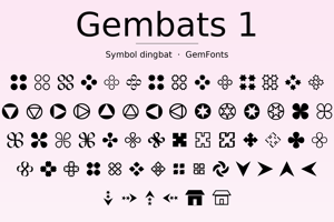 Related font Gembats 1