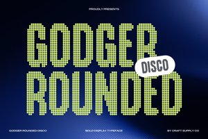 Related font Godger Rounded Disco