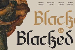 Related font CS Blacked