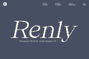 Related font Renly Pixel