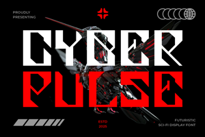 Related font Cyber Pulse