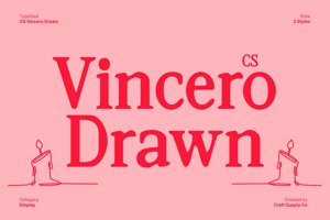 Related font CS Vincero Drawn