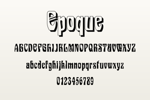 Related font Epoque