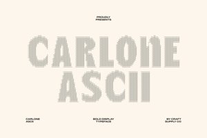 Related font Carlone Ascii