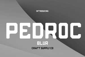Related font Pedroc Blur