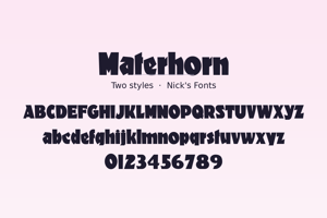 Related font Materhorn