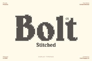 Related font CS Bolt Stitched