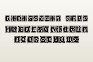 Related font Kinigstein Kaps