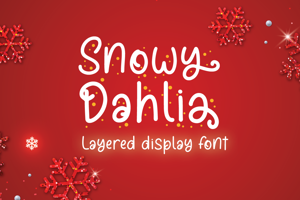 Snowy Dahlia Display