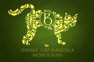 Related font Sneaky Cat Mandala Monogram