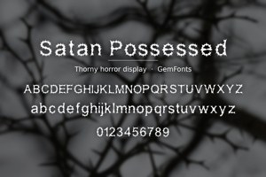 Related font Satan Possessed