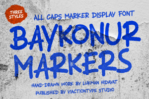 Related font Baykonur Markers
