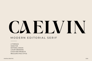 Related font Caelvin