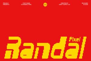 Related font CS Randal Pixel