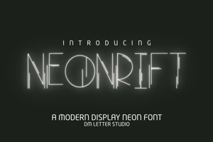 Related font Neonrift