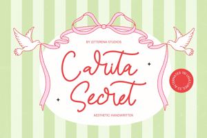 Related font Carita Secret VERSION