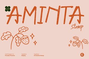 Related font CS Aminta Stamp