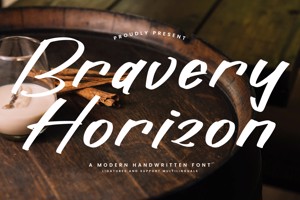 Related font Bravery Horizon